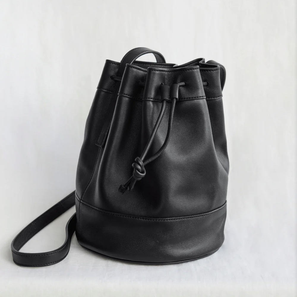 JENNI KAYNE Mini Leather Drawstring Bag